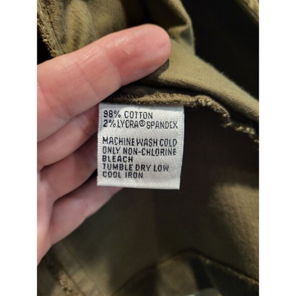 Vtg Talbots Brown Corduroy Double Breasted Elbow Patch Lightweight Jacket Sz 14 - Picture 7 of 7